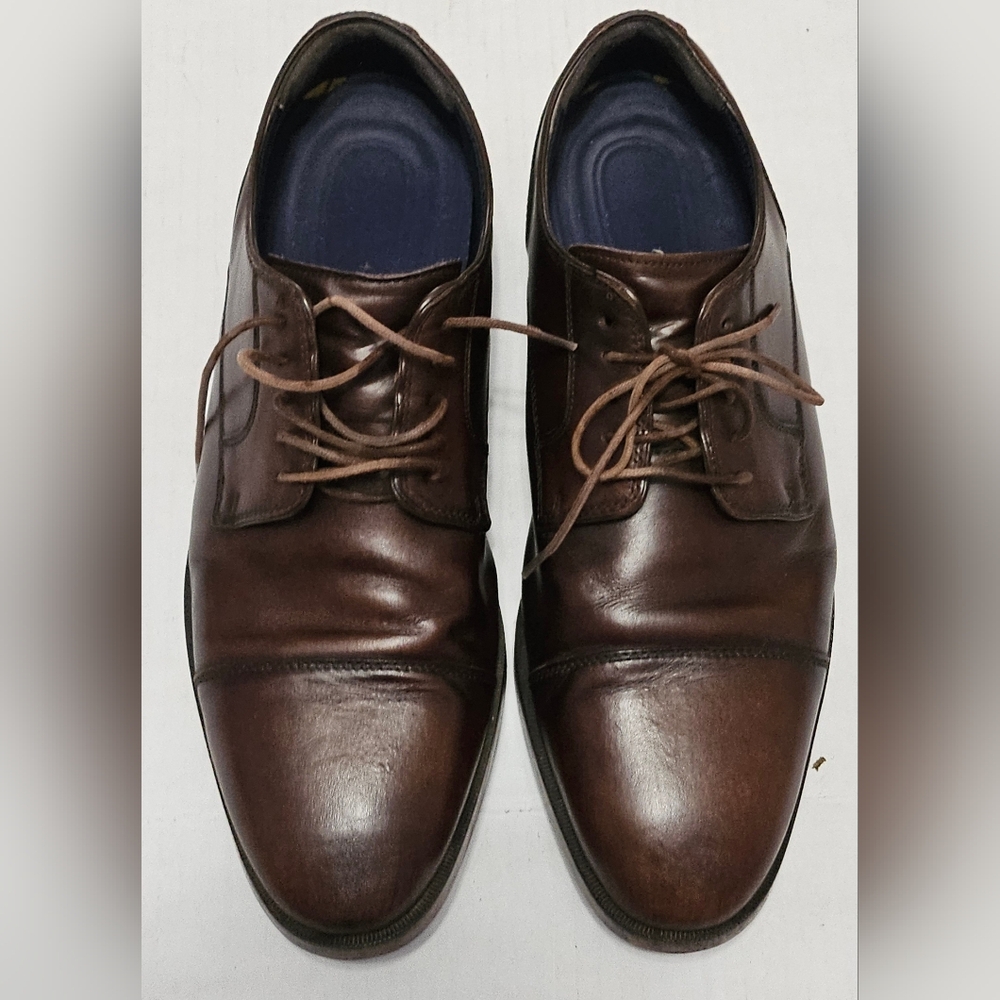 Cole Haan Cassady Cap Toe Oxford Dress Shoes Brown Leather‎ Mens 9M Rand OS